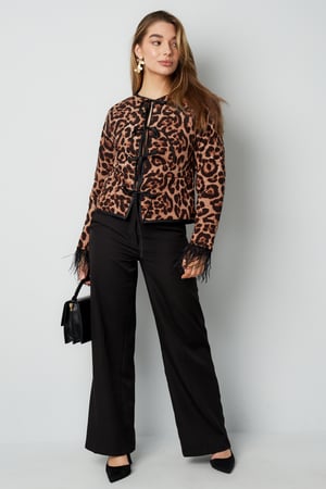 Federjacke mit Leopardenmuster - multi  h5 Bild3